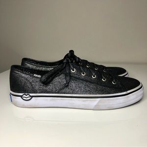 Keds x eos Black Metallic Sparkle Shimmer Shoes